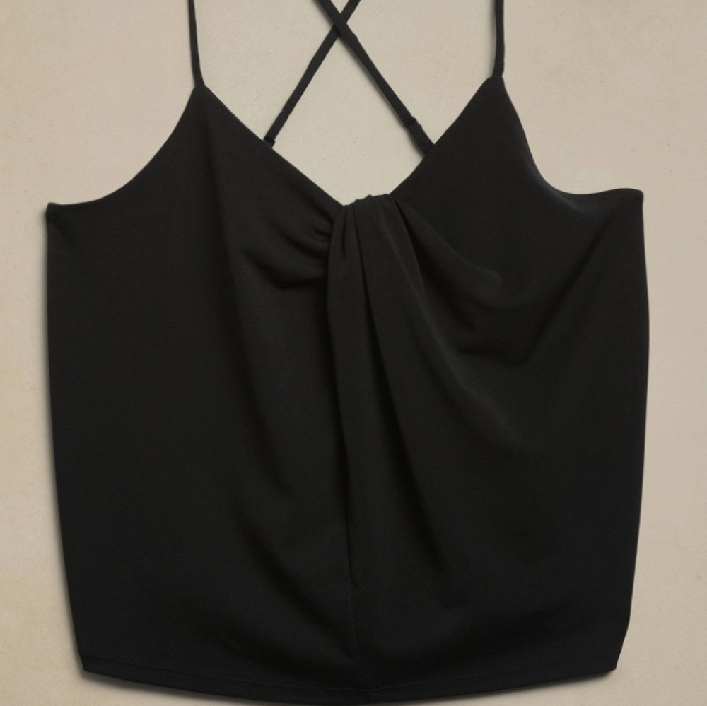 BANANA REPUBLIC TWIST FRONT CREPE CAMISOLE - Picture 3 of 3